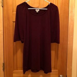 Burgundy Worthington Work Top